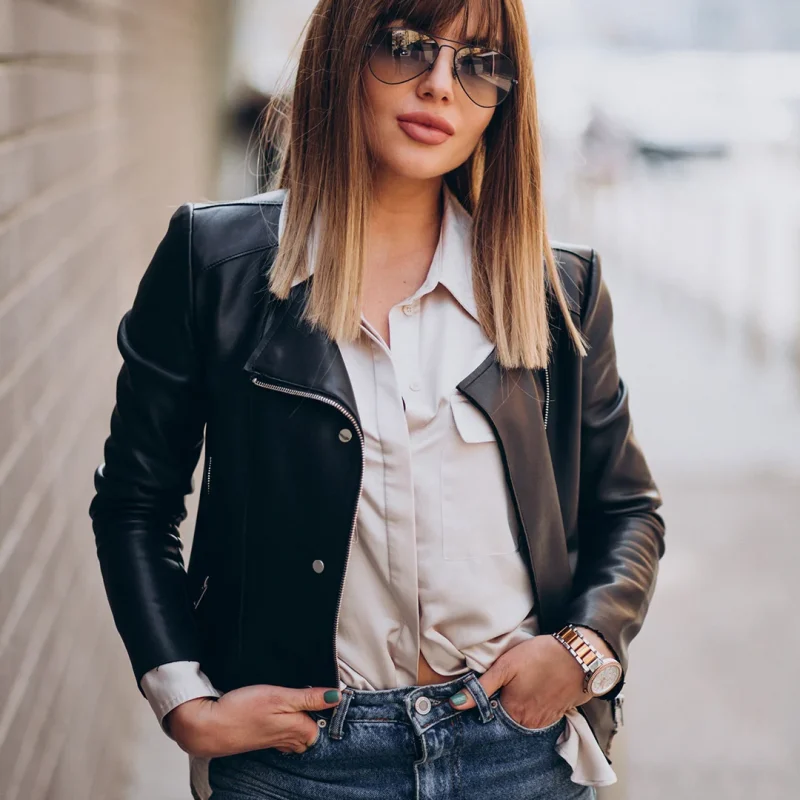 Leather jacket