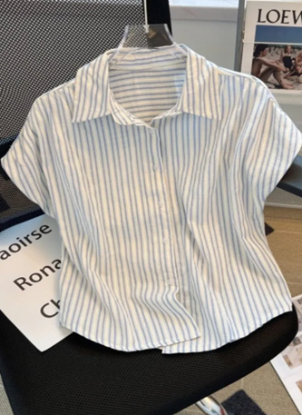 Blue Striped Button Down Shirt