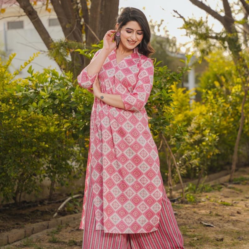 Printed Kurti Set
