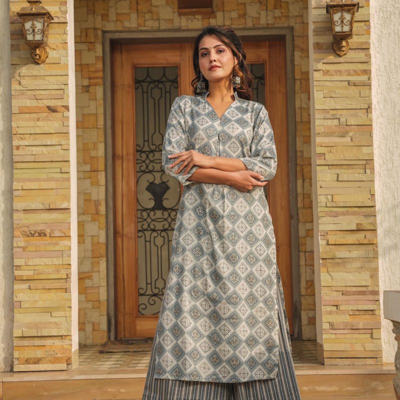 Printed Kurti Set
