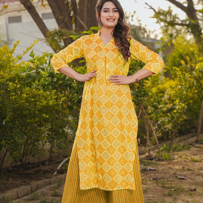 Printed Kurti Set