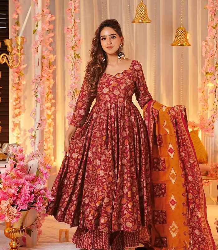 READYMADE GOWN WITH DUPATTA