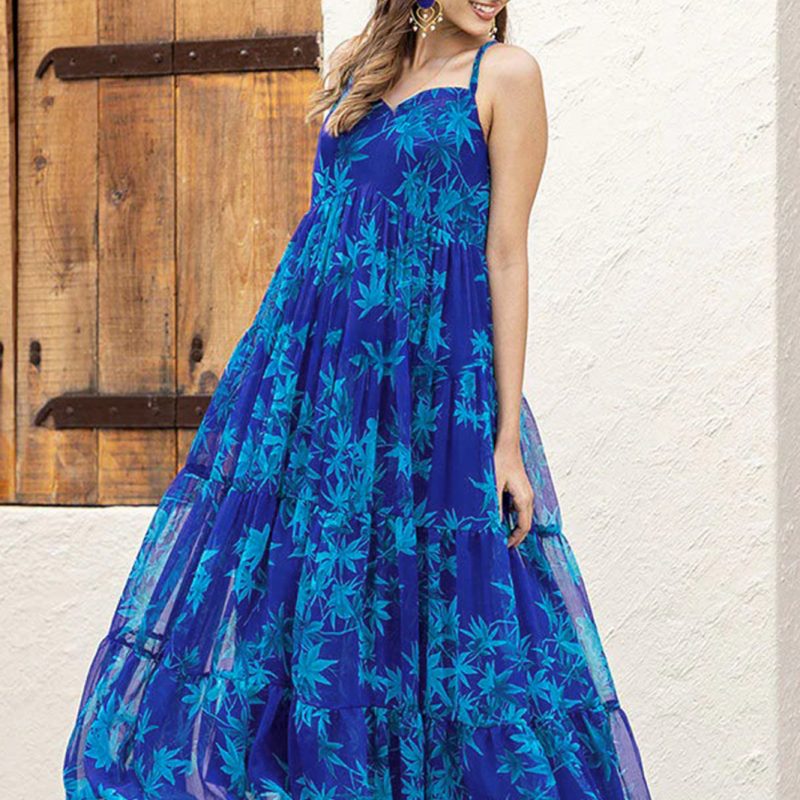 Printed Anarkali Dress