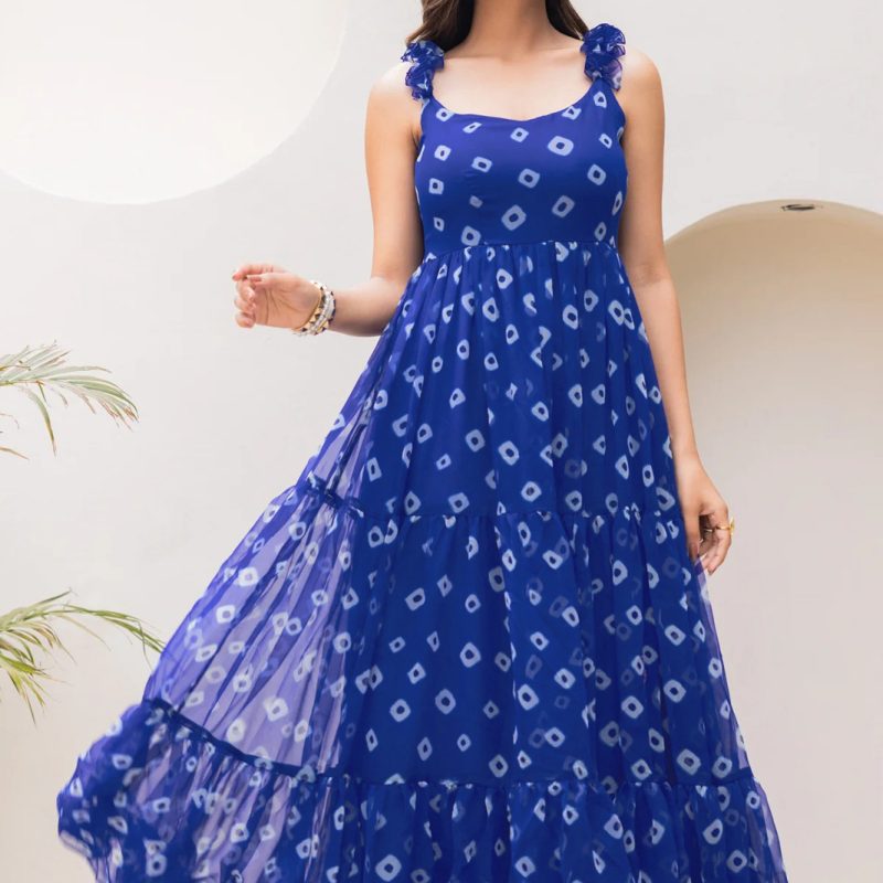 Printed Anarkali Dress