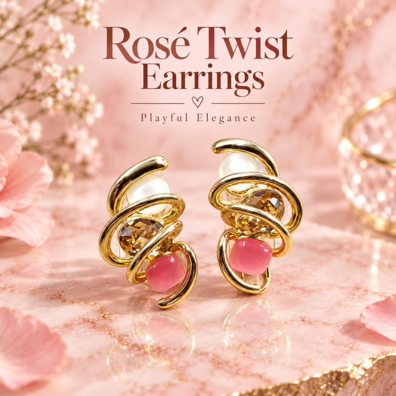 Elegant Rose Earring